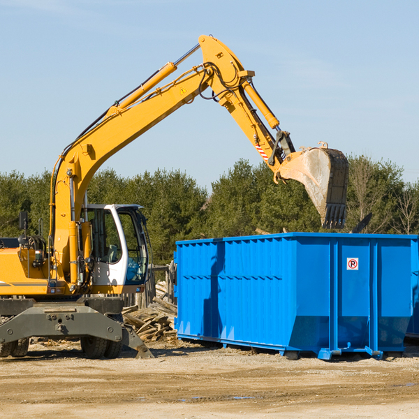 can i choose the location where the residential dumpster will be placed in Phoenix Lake CA